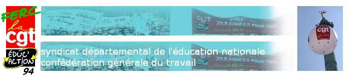 Bienvenue sur le site de la CGT Educ'Action 94